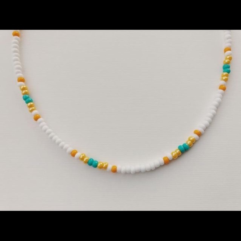 seed bead VSCO choker necklace